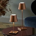SIGOR Lampe de table � accu NUINDIE USB-C haut / bas, avec connexion USB, CCT Switch, avec variateur tactile IP54