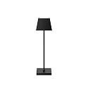 Lampe de table � accu NUINDIE USB-C angulaire, CCT Switch IP54, noir nuit gradable