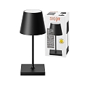 SIGOR Lampe de table � accu NUINDIE MINI USB-C haut / bas, avec connexion USB, CCT Switch, avec variateur tactile IP54