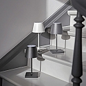 SIGOR Lampe de table � accu NUINDIE MINI USB-C haut / bas, avec connexion USB, CCT Switch, avec variateur tactile IP54