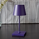 SIGOR Lampe de table � accu NUINDIE MINI USB-C rond, CCT Switch, avec variateur tactile IP54, bleu prune gradable