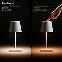 SIGOR Lampe de table � accu NUINDIE MINI USB-C rond, CCT Switch, avec variateur tactile IP54, bleu prune gradable