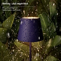 SIGOR Lampe de table � accu NUINDIE MINI USB-C rond, CCT Switch, avec variateur tactile IP54, bleu prune gradable