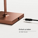 Lampe de table � accu NUINDIE MINI USB-C haut / bas, avec connexion USB, CCT Switch, avec variateur tactile IP54