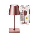 SIGOR Lampe de table � accu NUINDIE MINI USB-C haut / bas, avec connexion USB, CCT Switch, avec variateur tactile IP54