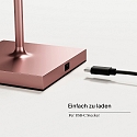 SIGOR Lampe de table � accu NUINDIE MINI USB-C haut / bas, avec connexion USB, CCT Switch, avec variateur tactile IP54