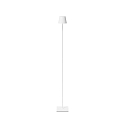 Lampadaire � accu NUINDIE USB-C rond IP54, blanc neige gradable