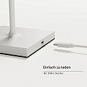 SIGOR Lampadaire � accu NUINDIE USB-C haut / bas, avec connexion USB, CCT Switch, avec variateur tactile IP54, blanc neige gradable