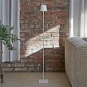 SIGOR Lampadaire � accu NUINDIE USB-C haut / bas, avec connexion USB, CCT Switch, avec variateur tactile IP54, blanc neige gradable