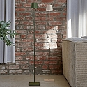 SIGOR Lampadaire � accu NUINDIE USB-C haut / bas, avec connexion USB, CCT Switch, avec variateur tactile IP54, beige dune gradable