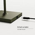 SIGOR battery floor lamp NUINDIE USB-C up / down, with USB connection, CCT Switch, with touch dimmer IP54, pine green dimmable