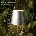 SIGOR Lampadaire � accu NUINDIE USB-C haut / bas, avec connexion USB, CCT Switch, avec variateur tactile IP54, argent gradable