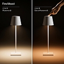 SIGOR battery table lamp NUINDIE TANGO with USB connection, CCT Switch, with touch dimmer, magnetic mounting IP20, snow white dimmable