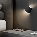 SIGOR battery table lamp NUINDIE TANGO IP20, graphite grey dimmable