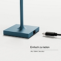 SIGOR Lampe de table � accu NUINDIE POCKET USB-C haut / bas, avec connexion USB, CCT Switch, avec variateur tactile IP54