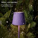 SIGOR Lampe de table � accu NUINDIE POCKET USB-C rond, CCT Switch, avec variateur tactile IP54, violette gradable