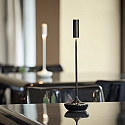SIGOR battery table lamp NUCANDLE with touch dimmer IP54, glossy, black dimmable