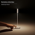 SIGOR battery table lamp NUCANDLE with touch dimmer IP54, glossy, black dimmable