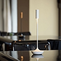 SIGOR Lampe de table � accu NUCANDLE avec variateur tactile IP54, scintillant, blanche gradable