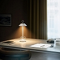 SIGOR Lampe de table � accu NUDIDEROT avec crochet, CCT Switch, avec variateur tactile IP54, blanc neige gradable