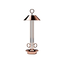 Lampe de table � accu NUDIDEROT avec crochet, CCT Switch, avec variateur tactile IP54, cuivre gradable
