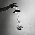 SIGOR Lampe de table � accu NUDIDEROT avec crochet, CCT Switch, avec variateur tactile IP54, cuivre gradable