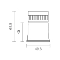 SIGOR reflector FUSION ALO, polished aluminium
