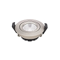 Lumi�re encastr�e DILED 68 pivotant, Dim-To-Warm IP30, acier gradable 6W 360lm 2100-2700K 36� 36� CRI 95