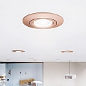 SIGOR Lumi�re encastr�e DILED 68 pivotant IP20, acier gradable 6W 380lm 3000K 36� 36� CRI 95