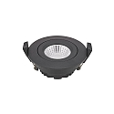 Lumi�re encastr�e DILED 68 pivotant IP20, noir gradable 6W 380lm 3000K 36� 36� CRI 95