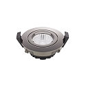 Lumi�re encastr�e DILED 68 pivotant, Dim-To-Warm IP30, chrome, noir gradable 6W 360lm 2100-2700K 36� 36� CRI 95