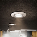 SIGOR Lumi�re encastr�e DILED 68 pivotant, Dim-To-Warm IP20, blanche gradable 10W 610lm 2100-2700K 36� 36� CRI 95
