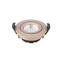 Lumi�re encastr�e DILED 68 pivotant IP20, champagne gradable 6W 380lm 3000K 36� 36� CRI 95