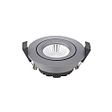 Lumi�re encastr�e DILED 68 pivotant, Dim-To-Warm IP30, anthrazit gradable 6W 360lm 2100-2700K 36� 36� CRI 95