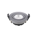 Lumi�re encastr�e DILED 68 pivotant IP20, anthrazit gradable 6W 380lm 3000K 36� 36� CRI 95