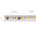 Bande LED silicon�e HV230 dimmable blanche blanche