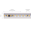 Bande LED silicon�e HV230 dimmable blanche blanche