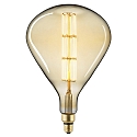 LED Decorative Spiral Filament light bulb GIANTLAMPE TEAR GOLD, 230V, � 25cm / L 36.5cm, E27, 8W 2100K 720lm 360�, CRI 90