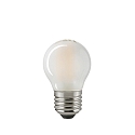 LED Filament light bulb DROP, 230V, � 4.5cm / L 7.8cm, E27, 4.5W 2700K 470lm 300�, dimmable, matt