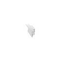 Embout SCHMAL 6 sans trou pour c�ble, blanche