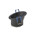Lumi�re encastr�e rond, asym�trique GU5,3 IP20, noir 