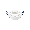 Lumi�re encastr�e RING rond, pivotant GU 5,3, couvert de poudre, blanche gradable