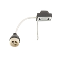 Culot pour, m�tal, noir , blanche