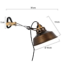 Mexlite Luminaire mural NOVE E27 IP20, gradable