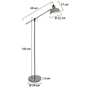 Lampadaire NOV� � 1 flamme E27 IP20