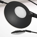 floor lamp SYNNA 5 flames, rotatable, with flex arm, direct / indirect, with cord dimmer IP20