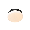 Plafonnier extérieur IKARO petit, rond, cylindrique IP44, acier brossé gradable