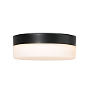 Plafonnier extérieur IKARO rond, cylindrique, médium IP44, acier brossé gradable