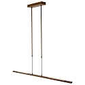 Steinhauer Pendant luminaire ZELENA LED, 3 flames, bronze