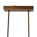 Steinhauer Steinhauer Pendant luminaire ZELENA LED, 3 flames, bronze